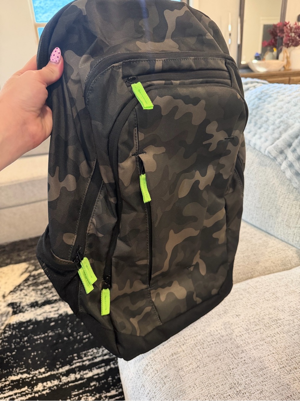 Lands End camo xl boys backpack